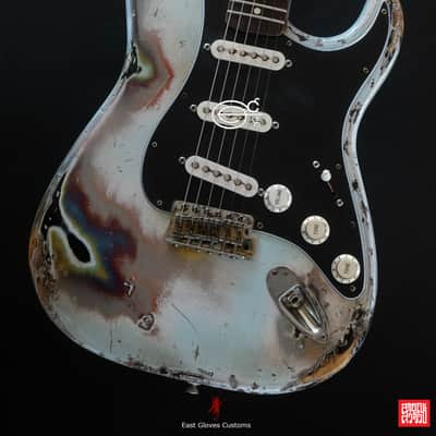 Fender Stratocaster Sonic Blue Heavy Aged Relic by East Gloves Customs image 8