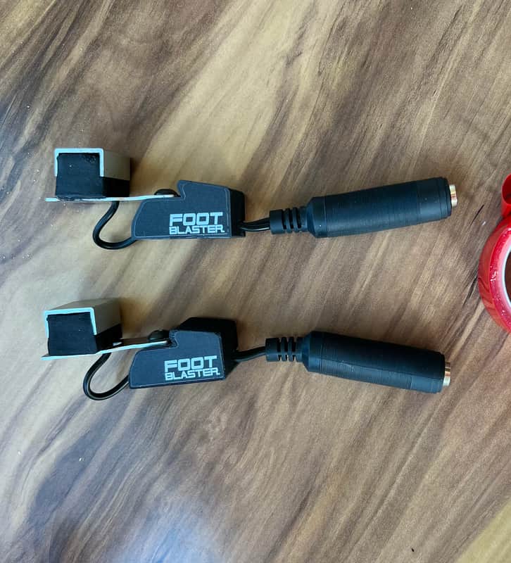 Two Foot blaster Drum triggers w/ mounting tape image 1