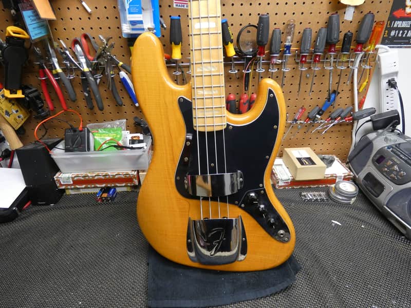 Fender Jazz Bass 1975 - Natural - Ash Body image 1