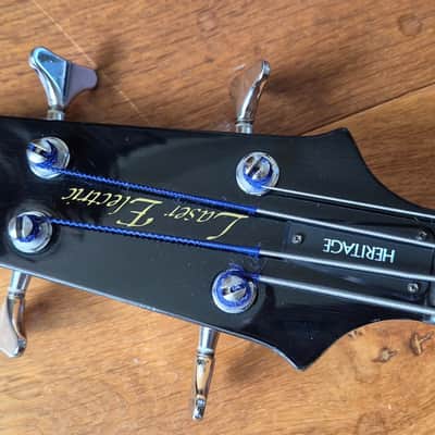 Aria Heritage Laser Electric bass 1985 - Gloss Black image 9