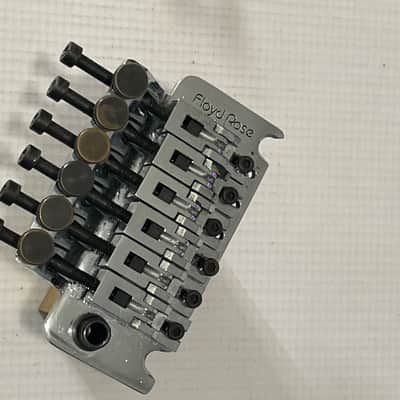 1980's Era Original Floyd Rose Made in Germany Chrome Tremolo Bridge Vibrato Kramer Guitar FU Tone Brass Block image 6