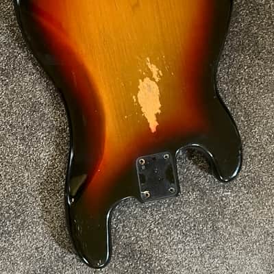 1974 Fender Precision bass body Sunburst original image 7