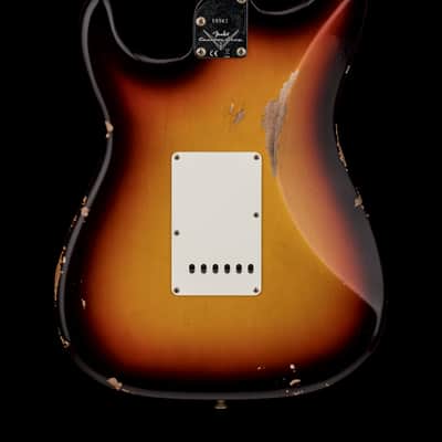Fender Custom Shop Empire 59 Transition Stratocaster Relic - Faded Aged Chocolate 3-Tone Sunburst #18561 image 2