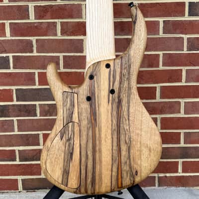 MTD 635-24, 2026 Model, Natural, Quilted Maple Top, Black Limba Body, Ash Neck, Roasted Birdseye Maple Fretboard, Matching Knobs, Matching Backplates, MTD World Logo, Custom Bartolini Pickups & Preamp, MTD Deluxe Gig Bag image 7