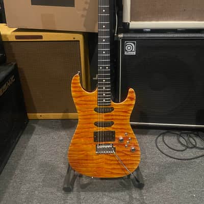 Tom Anderson Hollow Drop Top 2006 - Fire Yellow image 2