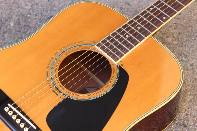 1980's Morris MD-510 Vintage Acoustic Guitar (Made in Japan) | Reverb