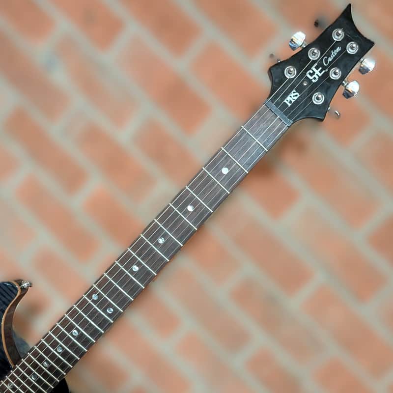 PRS SE Custom 24 2013 - Gray Black Flame top | Reverb