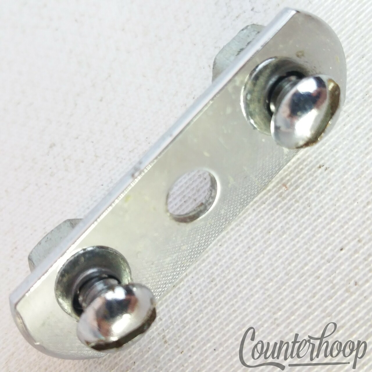 Rogers Muffler Plate Chrome Shell Washer Spacer Snare/Tom Drum 3-Hole 60s-70s US — main photograph