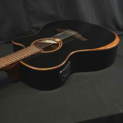 Lag Tramontane T118ABCE-BLK Acoustic Electric Guitar w/ Gig Bag image 14