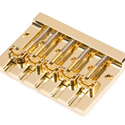 Hipshot MassKicker™ 5 String Bass Bridge Gold Retrofits BadAss V - 5K501G