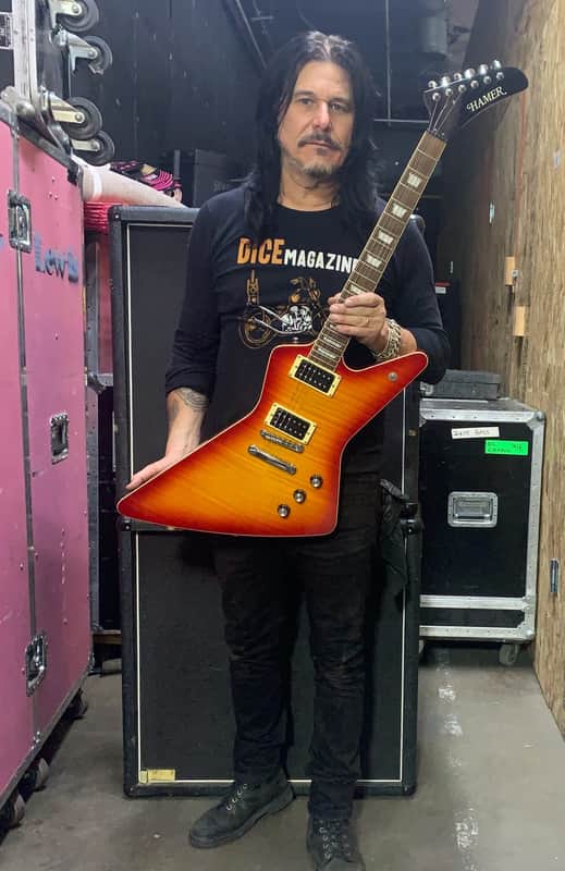 Hamer Sunburst Explorer ex GUNS 'N' ROSES 2000 Cherry Sunburst image 1