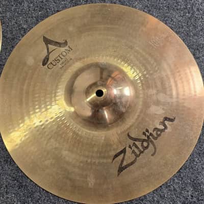 Used Zildjian A Custom Hi Hat Cymbals 14" - Good image 2