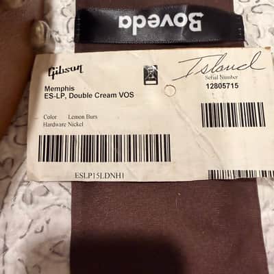 2015 Gibson Memphis ES-Les Paul Double Cream VOS – Lemon Burst – Rare Factory Dual DiMarzio Model - 1 of 150 Produced image 10