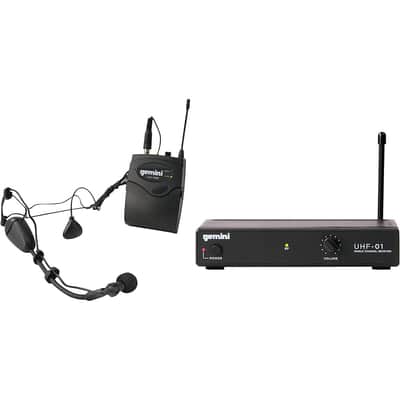 Gemini UHF-01HL Wireless Headset/Lavalier Combo System Regular F2 image 1