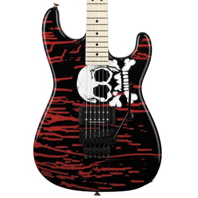 Charvel Warren DeMartini Signature San Dimas Electric Guitar - Blood and Skull image 1