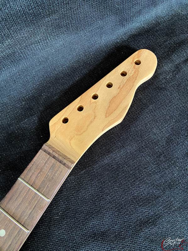 Guitar Mill T-Style Replacement Neck / 2 pc. Roasted Maple & Indian Rosewood / Chunky C (#GIN-3805) image 1