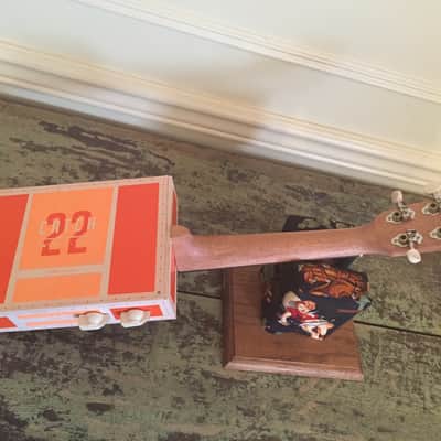 Taconic Cigar Box Guitar Concert Ukulele - Catch 22 Toro - Acoustic/Electric - PreAmp - Video image 4