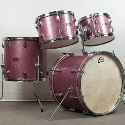 1970s Tempro Pro Lavender Sparkle Drum Kit image 1