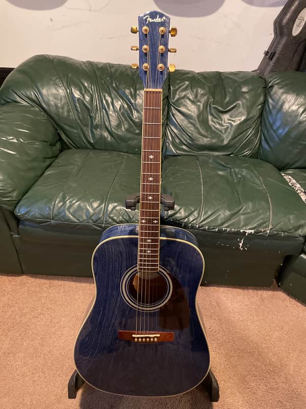 Fender Fender Special Run FSR DG-04 TB Early 2000s - Translucent Blue Gold Hardware image 1