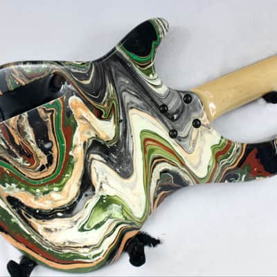 Custom Swirl Painted Dean Edge 09 Bass Guitar image 21