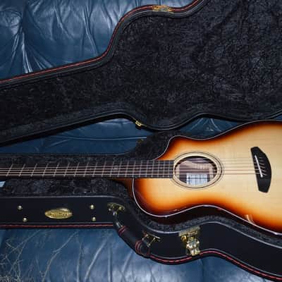 Breedlove Premier Concert Burnt Amber CE Adirondack Top 2025 - Gloss Lacquer image 2