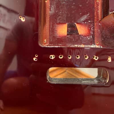 Hurricane Strat-style body and neck - Wine Red image 5