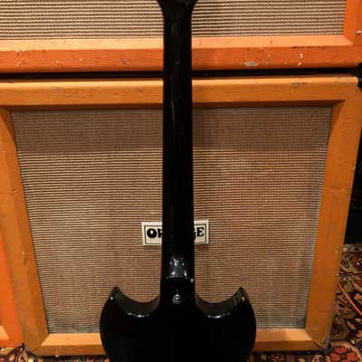 Vintage 1980s Yamaha SG200 SG Black Rosewood Set Neck Electric Guitar image 13