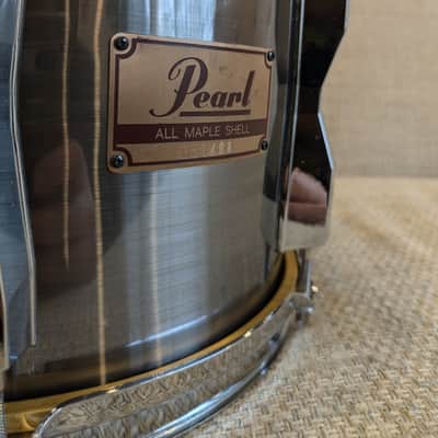 Pearl Maple Shell MX 10" x 8" Tom 1980s - Brushed Silver Metallic image 4