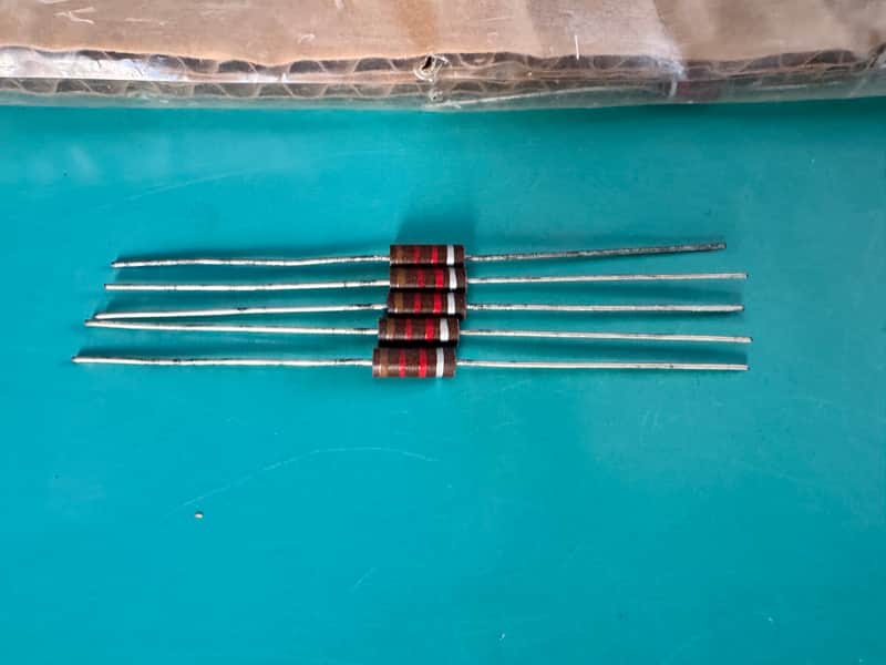 NOS 5x 1.2K 0.5W 1/2W 10% CARBON COMPOSITE COMP RESISTORS FOR TUBE AMP HIFI AMPLIFIER image 1