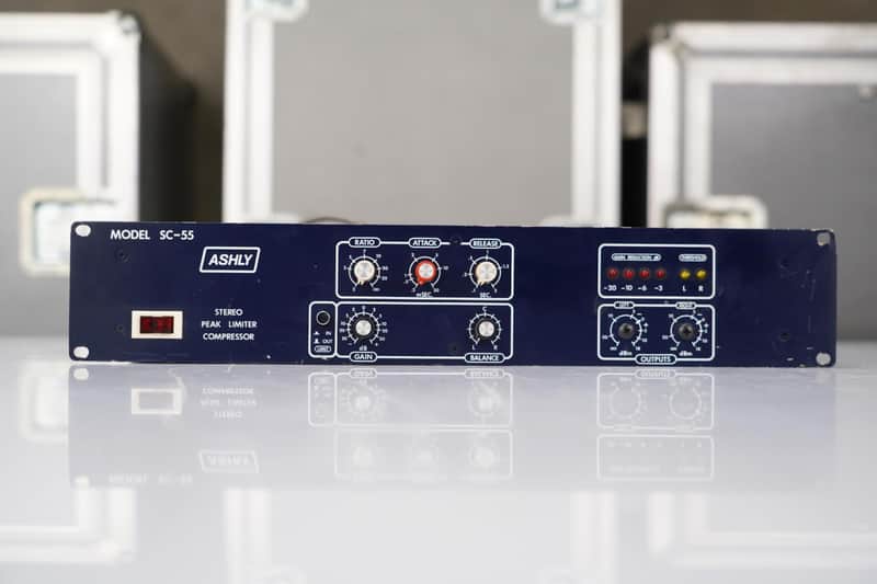 Ashly SC-55 Blue Face Stereo Peak Compressor Limiter #57589 | Reverb
