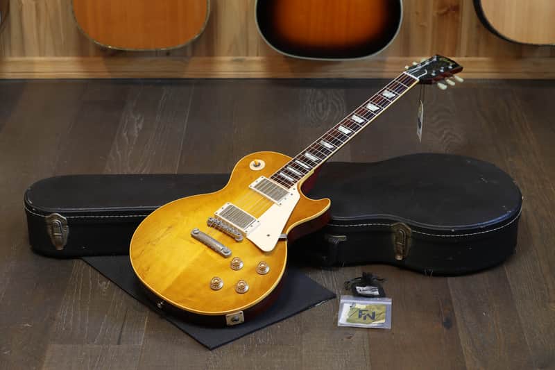 1996 Gibson Custom Shop 1958 Historic Reissue Les Paul Standard Electric Guitar Lemonburst + HSC Bild 1