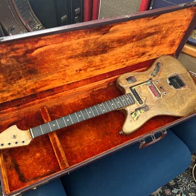 Vintage Fender Jaguar Body & Neck 1963 Stripped Candy Apple Red Pre CBS Clay Dots Brazilian Rosewood image 1