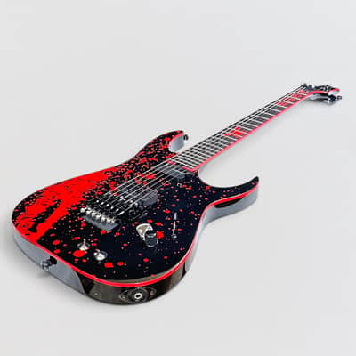 Schecter Sullivan King Banshee-6 FR-S Electric Guitar - Obsidian Blood image 8