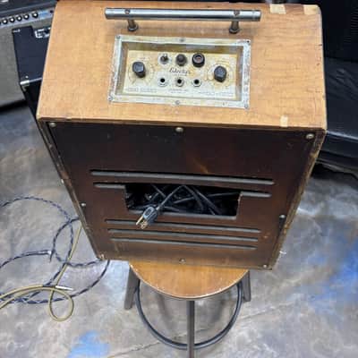 Vintage 1930s Epiphone Electar Zephyr Tube Combo Amp - Floral Grille, Art Deco Cabinet image 4