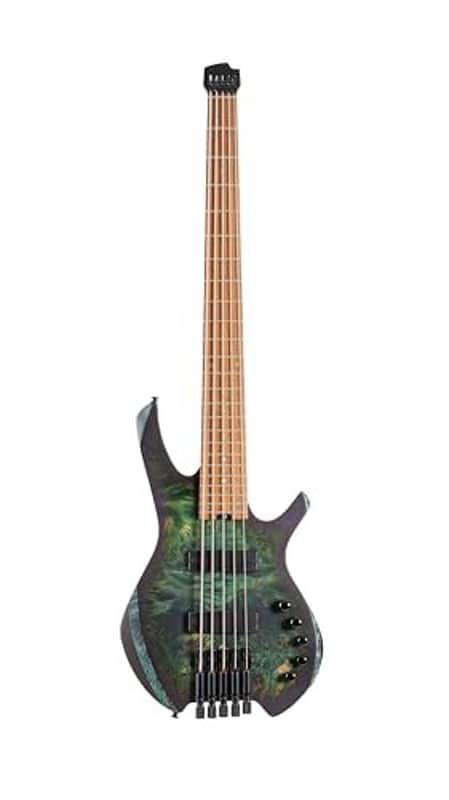 Cort SPACE 5 SDG-U 5-String Headless Space Bass Star Dust Green image 1