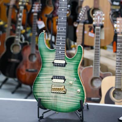 SUHR Modern Custom Faded Trans Green Burst image 3