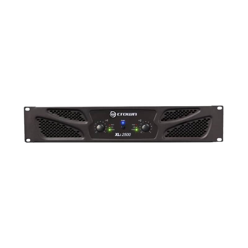 Crown XLi 2500 Stereo 750 Watt Amp 4 Ohms 2U Rack Stereo Power Amplifier image 1