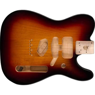 Fender Deluxe Series Telecaster SSH Alder Body Modern Bridge Mount, 3-Color Sunburst image 2