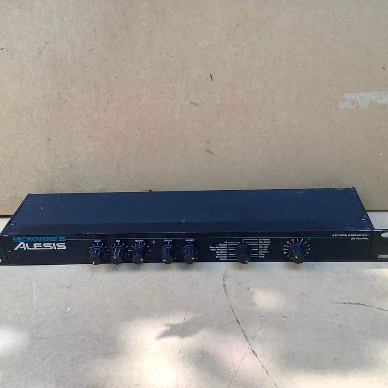 1990s Alesis Microverb III 3 Digital Effects Processor Black