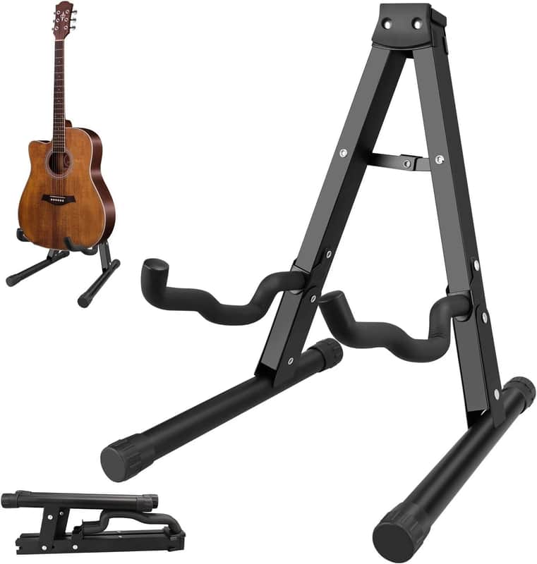 brand new Folding A-Frame Guitar Stand with Non-Slip Arms image 1