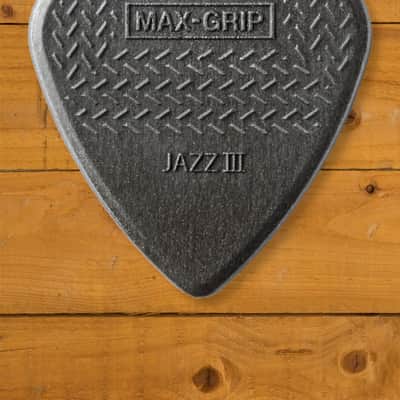 Dunlop Max-Grip Jazz III Carbon Fibre Pick - 1.38mm - 6-Pack image 1