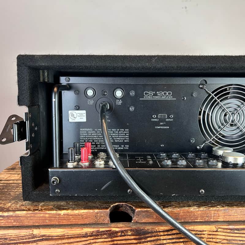 Peavey CS-1200 Power Amp with Sonic flight case/rack | Reverb