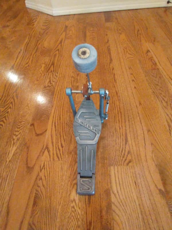 Slingerland Vintage leather strap drive bass drum pedal 1960s or early 70s excellent image 1