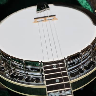 Ome Silver Magican Bluegrass Banjo 5S - emerald image 7