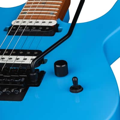 Dean MD 24 Roasted Maple with Floyd Electric Guitar Vintage Blue image 4