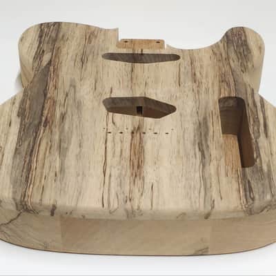 Shepard Custom Guitars Custom Telecaster Body Semi-hollow Backroute F Hole Optional Black Limba top on 3pc roasted Black Limba 2026 - Unfinished image 5