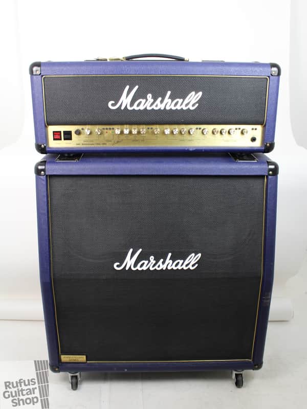 Marshall 6100 LM 30th Anniversary Half Stack 1992 Blue Tolex | Reverb
