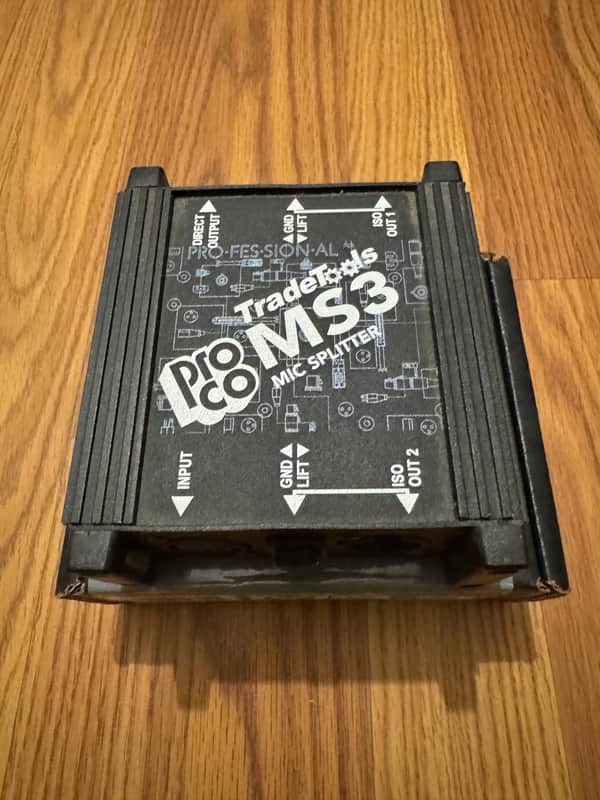 ProCo MS-3 Mic Splitter - Black Powder Coat image 1