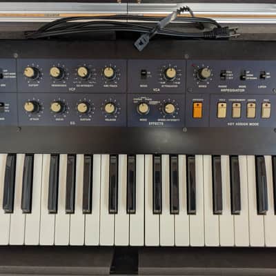 Serviced Korg PolySix 1980s - Navy Blue With Tubbutec Midi Kit image 2