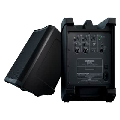 QSC CB10 10" Compact Portable Battery-Powered Loudspeaker System Pair Pack image 4